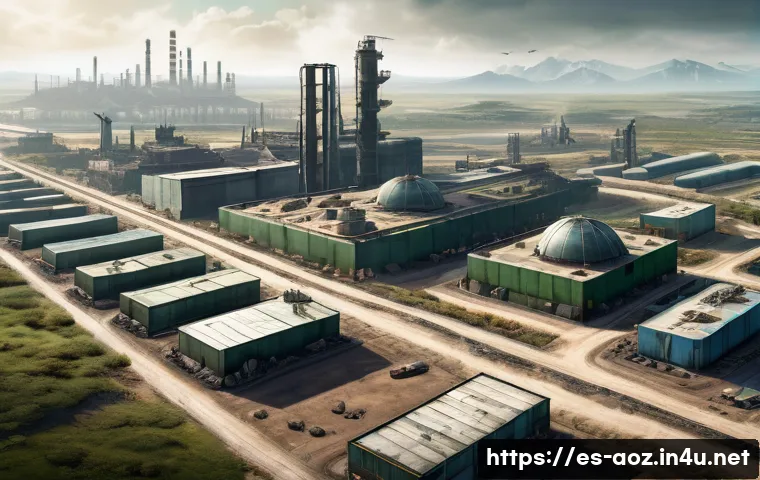 에이지오브제트 신규 유저 팁 - **A thriving post-apocalyptic city in its early growth phase.**
    An aerial view showcasing a budd...